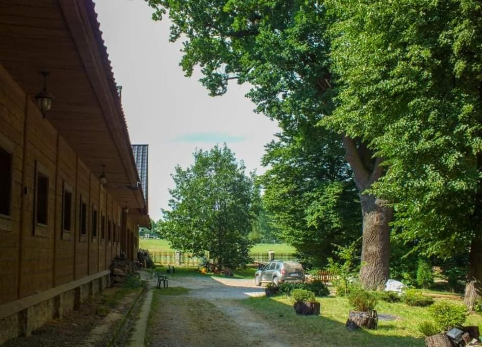 Gniazdo W Parku Hotel Wasniow Buitenkant foto